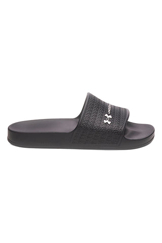 Črni copati za bazen s trakom z logotipom Under armour 6007533 001