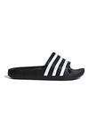 Črne in bele natikače z Adidas Adilette Aqua K črtami