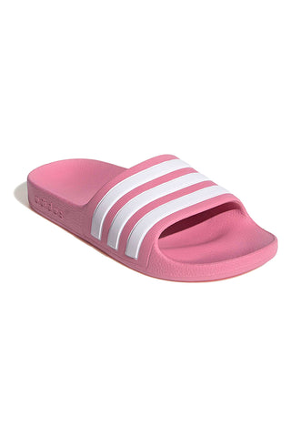 Roza natikači z Adidas Adilette Aqua K črtami