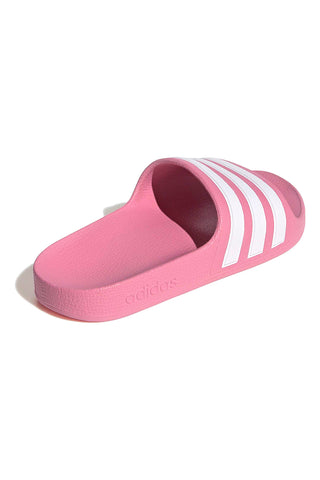 Roza natikači z Adidas Adilette Aqua K črtami