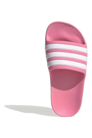 Roza natikači z Adidas Adilette Aqua K črtami