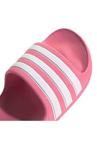 Roza natikači z Adidas Adilette Aqua K črtami
