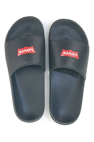 Črni copati za bazen Levi's