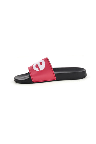 Črni in fuksijski copati za bazen z logotipom Levi's VPOL0241S