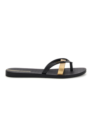 Infradito Nero Fascia Metallizzata Ipanema IP81805