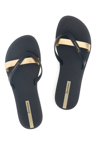 Infradito Nero Fascia Metallizzata Ipanema IP81805