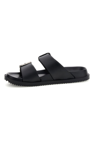 Črn copat z dvojno zaponko Superga S87Y832
