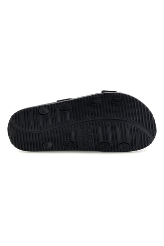 Črn copat z dvojno zaponko Superga S87Y832