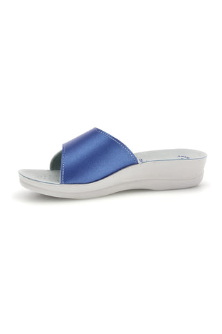 Modro-beli copati z nastavljivim trakom Inblu 61 VR