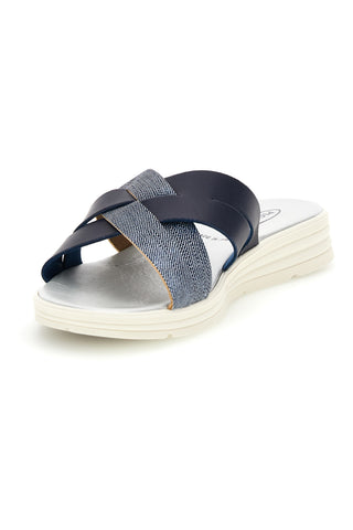 Ciabatta blu con fasce incrociate Plocadi A61JENV