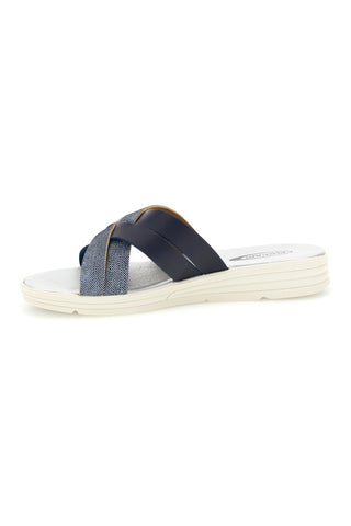 Ciabatta blu con fasce incrociate Plocadi A61JENV