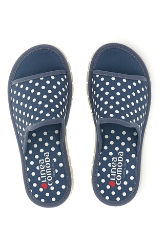 Modri copati s pikami Comfortable Line 8536