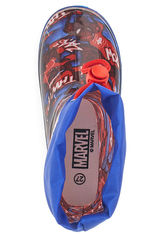 Večbarvni dežni škornji s potiskom Spiderman in vrvico Spiderman R1310587S02