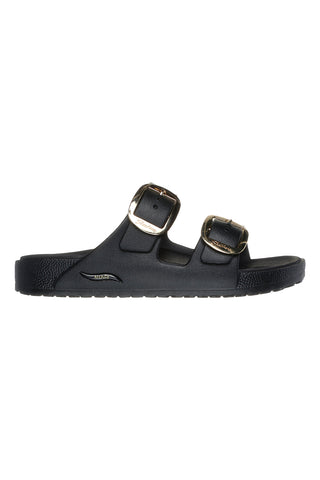 Črne copate Skechers Foamies: Arch Fit Cali Breeze Gold Star