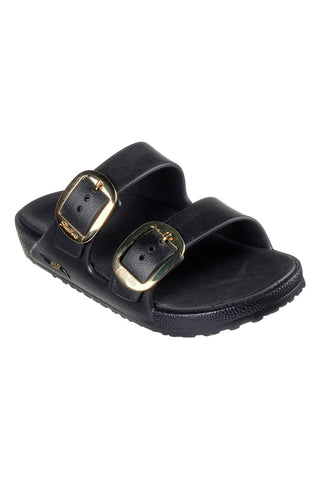 Črne copate Skechers Foamies: Arch Fit Cali Breeze Gold Star