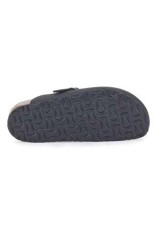 Črni sabot s sponko in usnjeno podlogo Biomodex 32950
