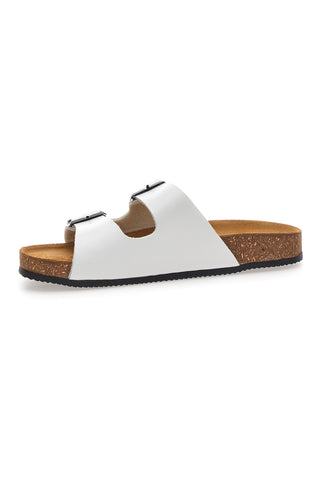 Bele natikače z dvojno zaponko in trakovi Pittarello Tierra 335A038SR