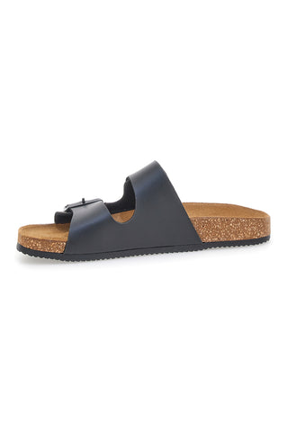 Antracitne natikače z dvojno zaponko, izdelane v Italiji PITTARELLO TIERRA 335A20630SR