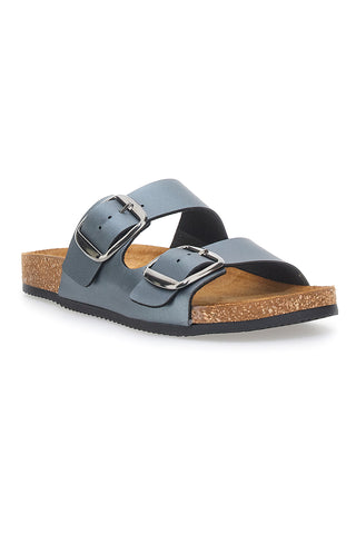 Sive natikače z dvojno zaponko, izdelane v Italiji PITTARELLO TIERRA 335A20630SR