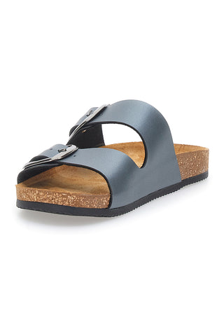 Sive natikače z dvojno zaponko, izdelane v Italiji PITTARELLO TIERRA 335A20630SR