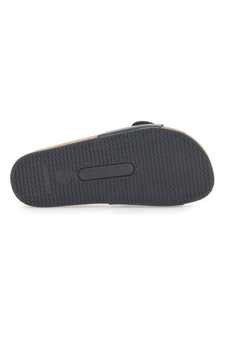 Črne natikače s sponko, izdelane v Italiji PITTARELLO TIERRA 257A21030SR