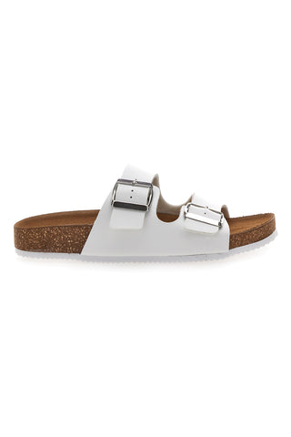 Bele natikače z dvojno zaponko, izdelane v Italiji PITTARELLO TIERRA 335A00630SR