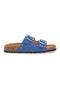 Modre denim copate z zakovicami in dvojno zaponko PITTARELLO SUN SR001
