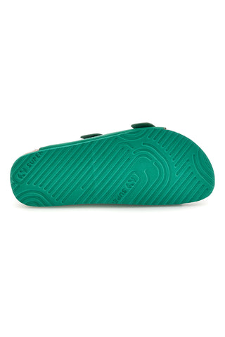 Zeleni copati z dvojno zaponko Superga S11U109