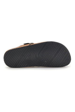 Zlati copati z bleščicami in usnjenim vložkom Superga S31Y820