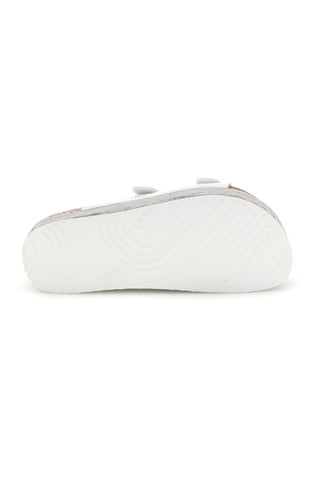 Bleščeči beli copati z dvojno zaponko Superga S11U009