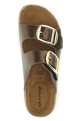 Bronasti copati z dvojno zaponko Superga S11T627