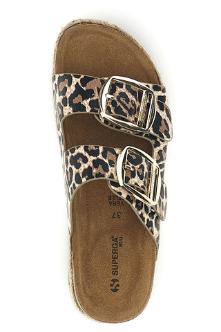 Leopardji copati z dvojno zaponko Superga S11Y279
