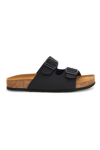 Črni copati z dvojno zaponko Superga S31T618