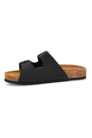 Črni copati z dvojno zaponko Superga S31T618