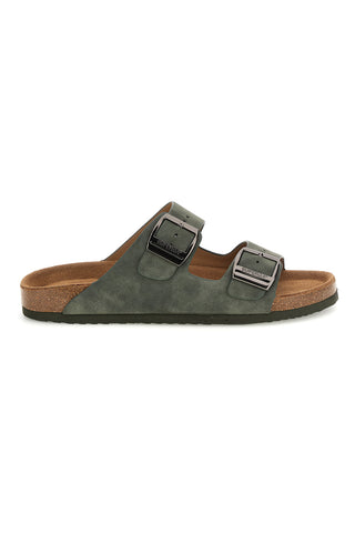 Zeleni copati z dvojno zaponko Superga S11U171