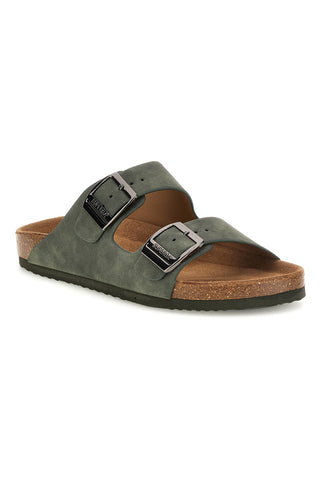 Zeleni copati z dvojno zaponko Superga S11U171
