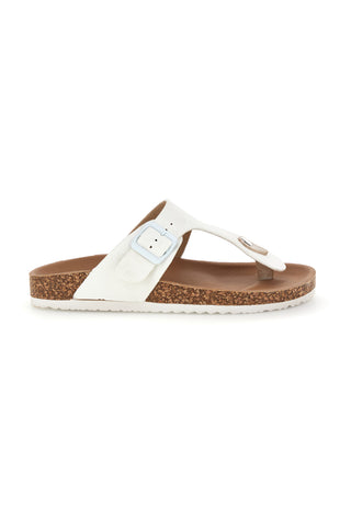 Beli copati z zaponko Prima riga 14182