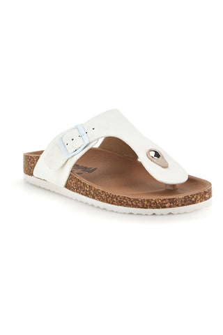Beli copati z zaponko Prima riga 14182