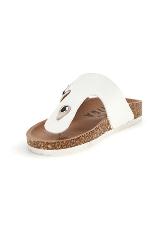 Beli copati z zaponko Prima riga 14182