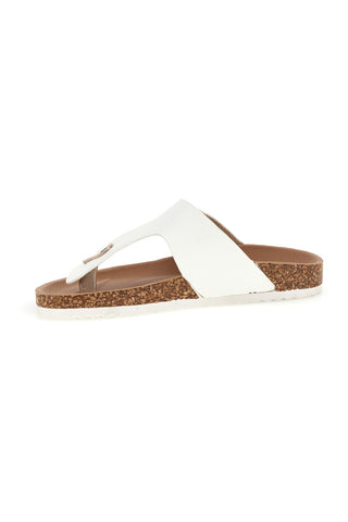 Beli copati z zaponko Prima riga 14182