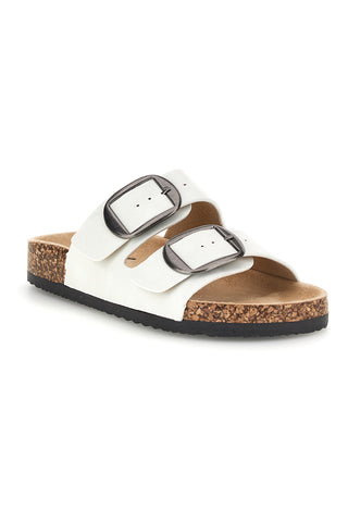 Beli copati z dvojno zaponko Me & me 1043103