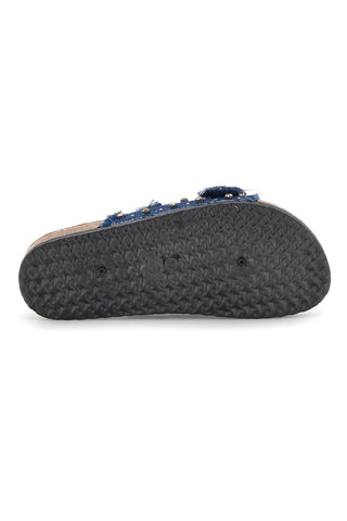 Ciabatte Jeans con borchie e brillantini Me & me 12502
