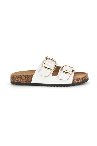 Beli copati z zaponkami in čepi Me & Me 15617