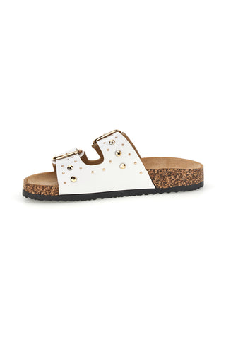 Beli copati z zaponkami in čepi Me & Me 15617