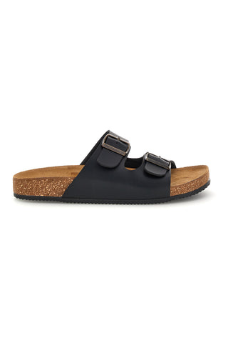 Črni copati z dvojno zaponko Pittarello tierra 335A038SR