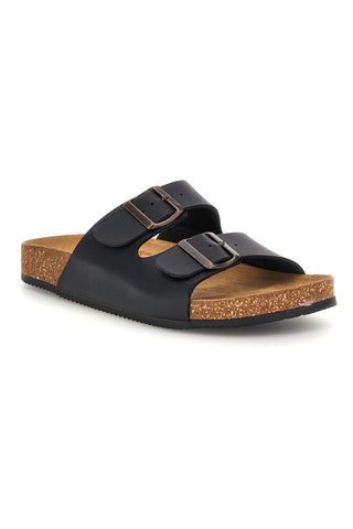Črni copati z dvojno zaponko Pittarello tierra 335A038SR