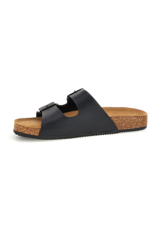 Črni copati z dvojno zaponko Pittarello tierra 335A038SR