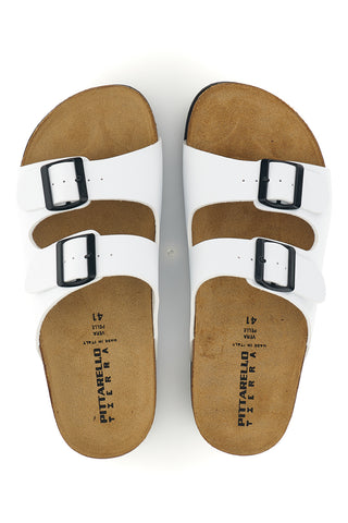 Beli copati z dvojno zaponko Pittarello tierra 335A038SR