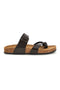 Temno rjavi copati z zaponko Pittarello tierra 335A311SR
