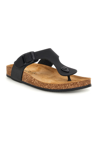 Črni copati z zaponko Pittarello tierra 335A2177SR